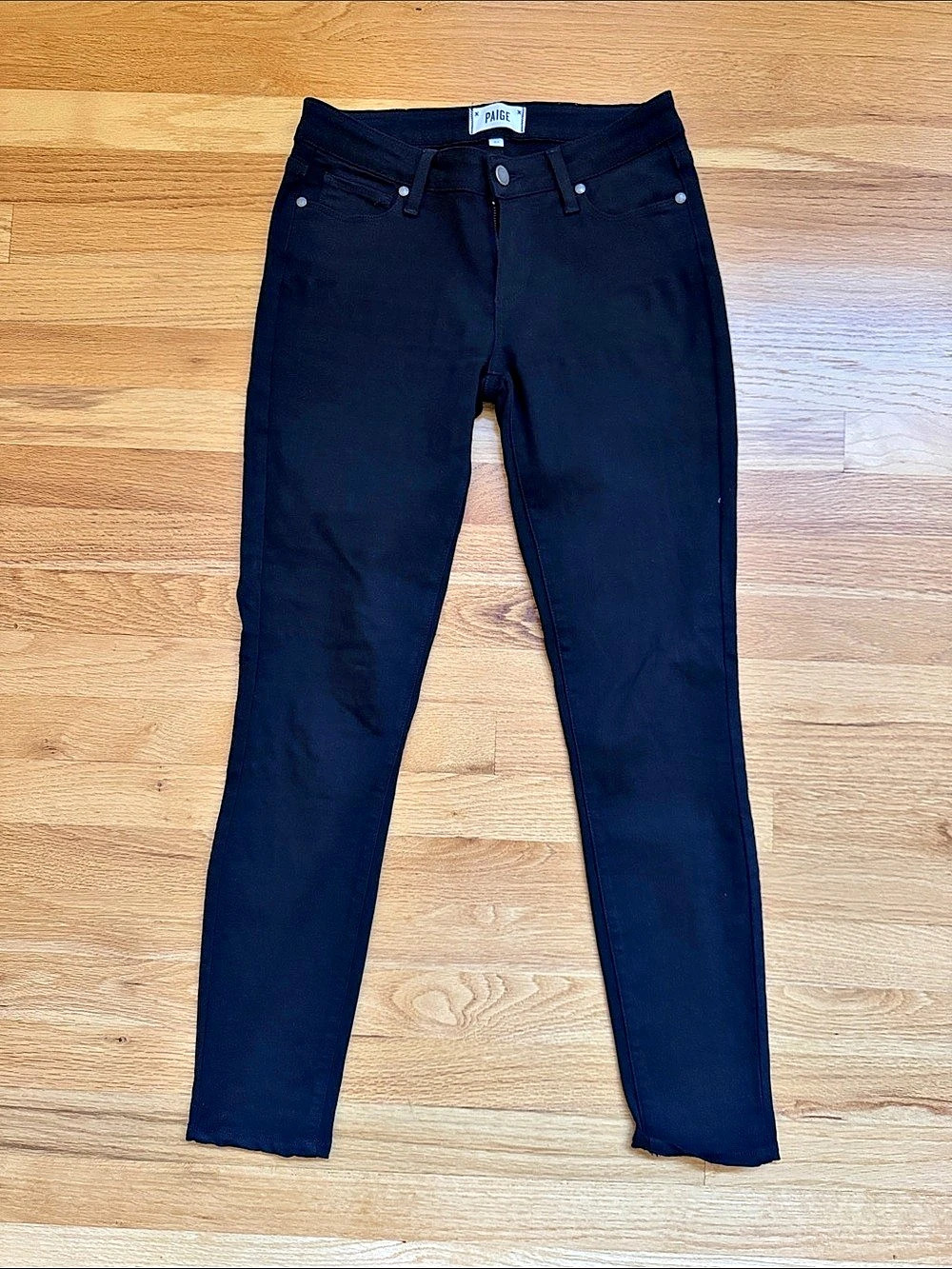 Paige Black Skinny Jeans 27